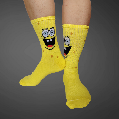 Medias largas premium Bob E, amarillas