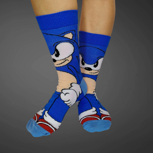 Medias largas premium Soniic, azules