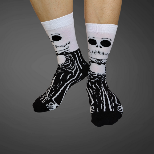 Medias largas premium Jack, en colores blanco y negro