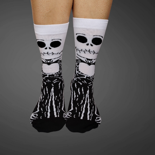 Medias largas premium Jack, en colores blanco y negro