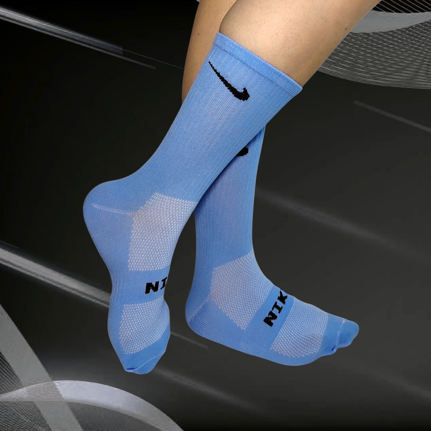 Medias deportivas NK, color azul