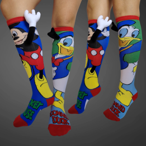 Medias 3d, con personaje pato y ratón