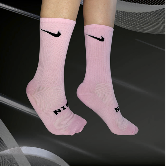 Medias deportivas NK, rosadas