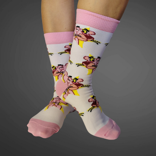 Medias largas premium pantera rosa