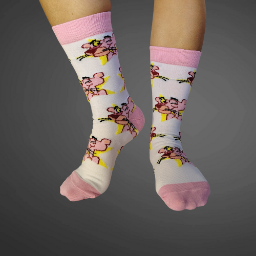 Medias largas premium pantera rosa