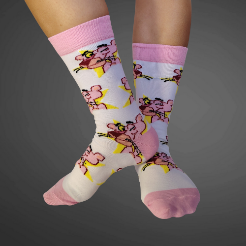 Medias largas premium pantera rosa