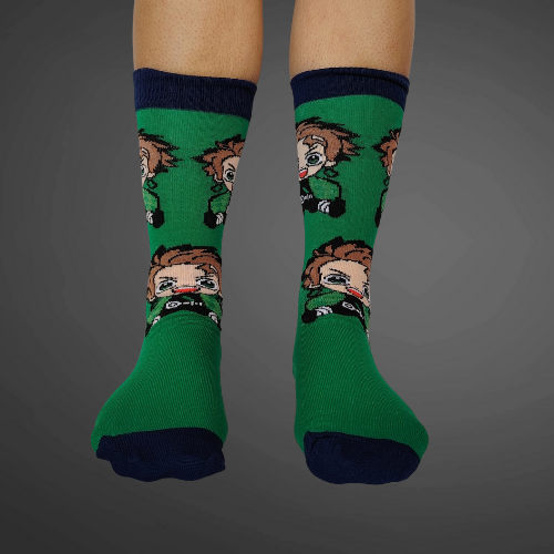 Medias largas premium Tanjiro verdes
