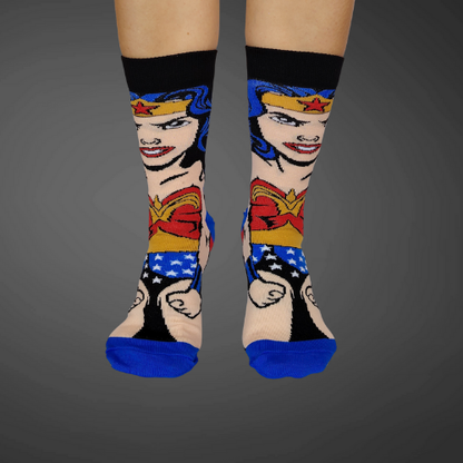 Medias largas premium maravilla, azul y negro