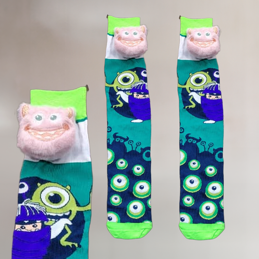 Medias 3d, con personaje Monster 2