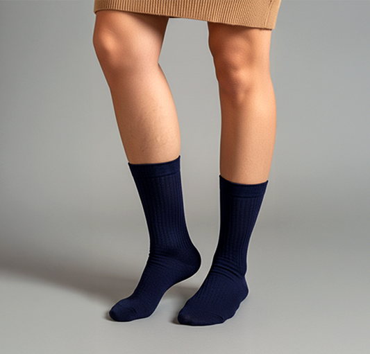 Medias para botas, color azul